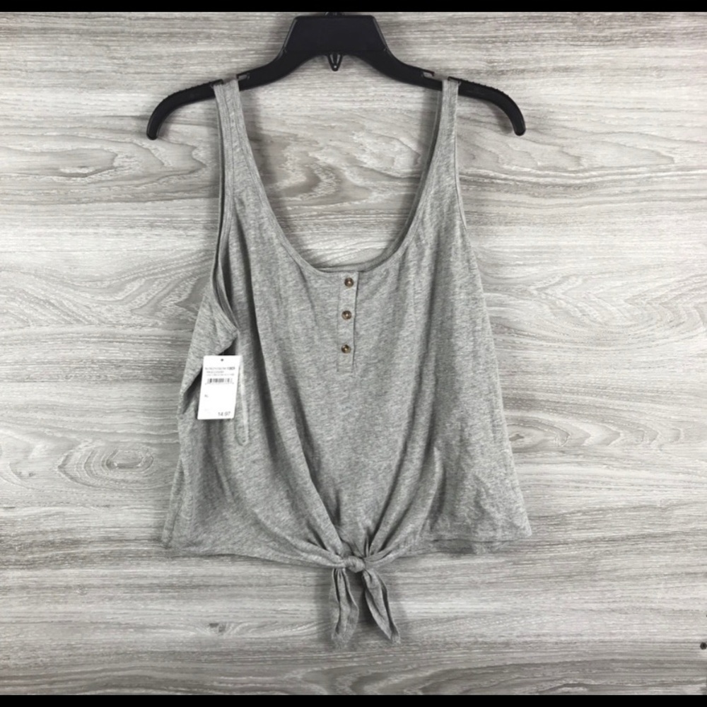 Abound tank top front tie